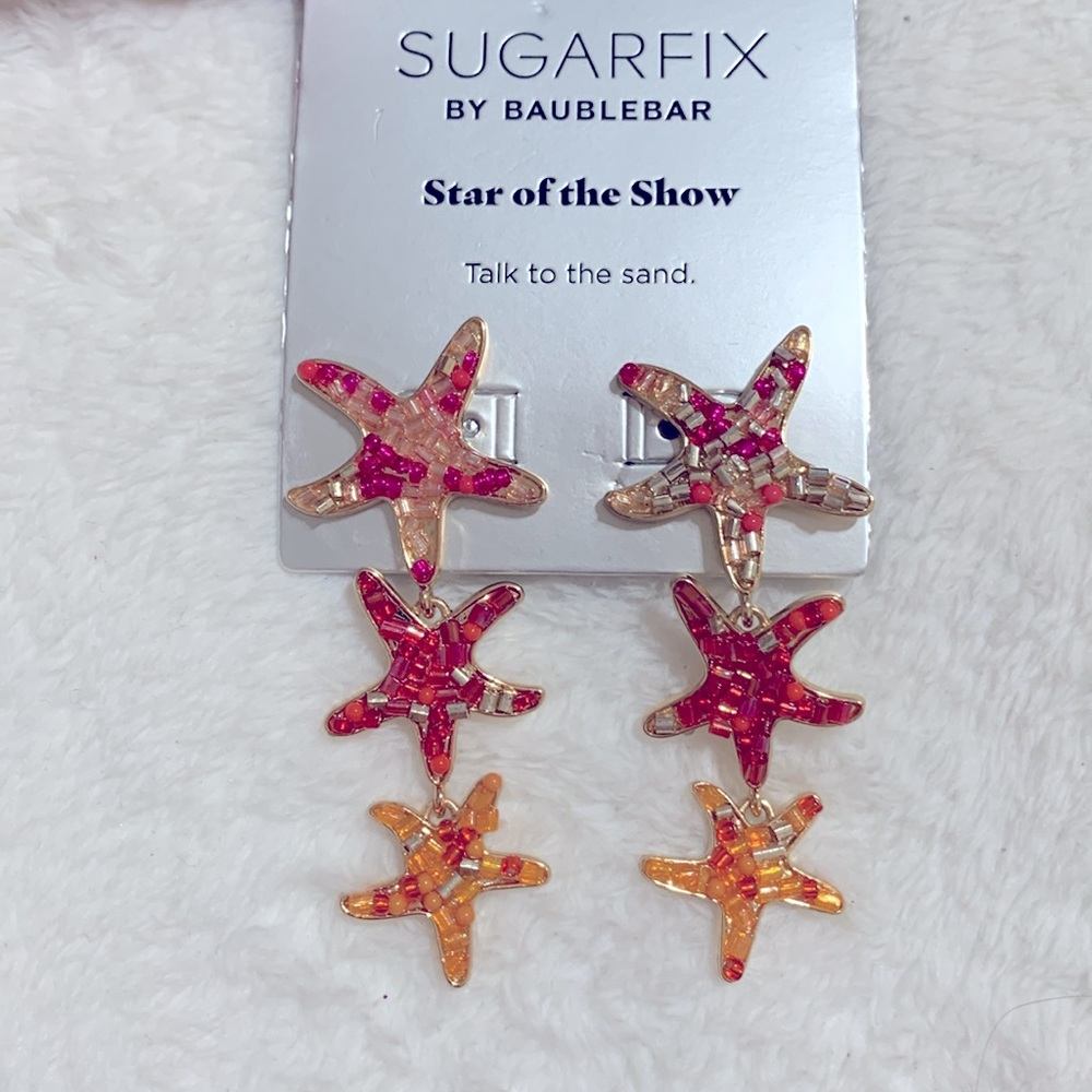 BAUBLEBAR starfish earrings dangle NEW